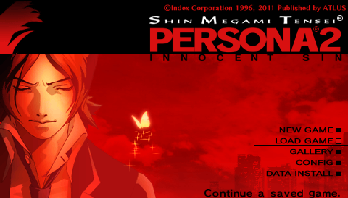 Persona 2 Innocent Sin Title Screen